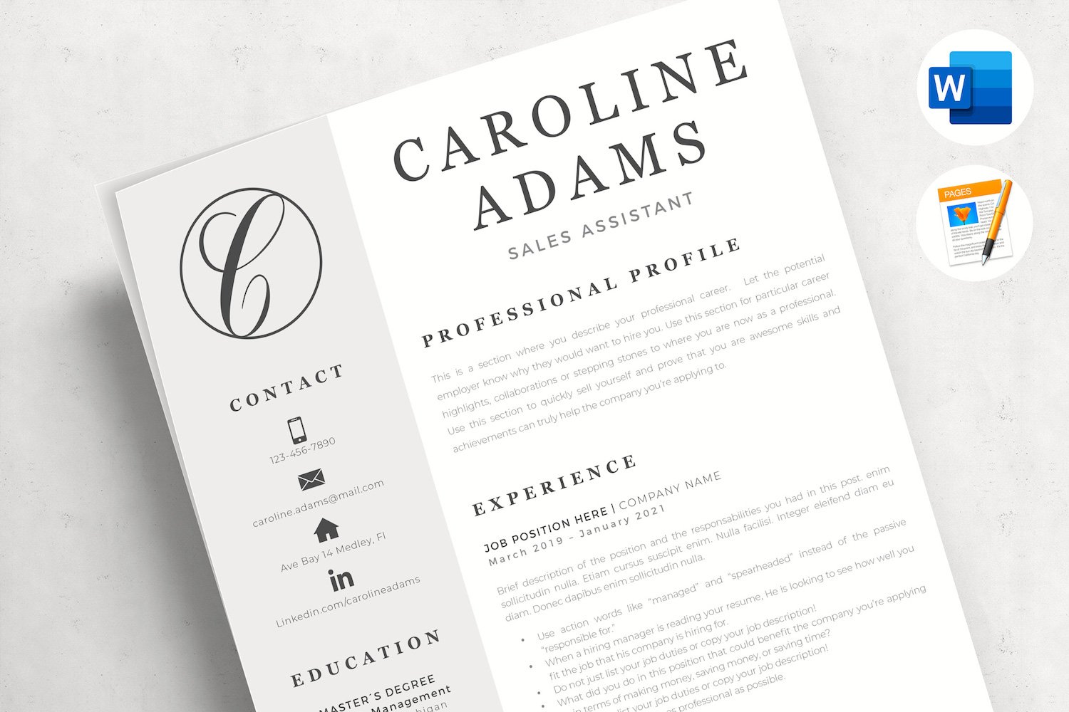 Kit Graphique #216048 A4 Resume Divers Modles Web - Logo template Preview