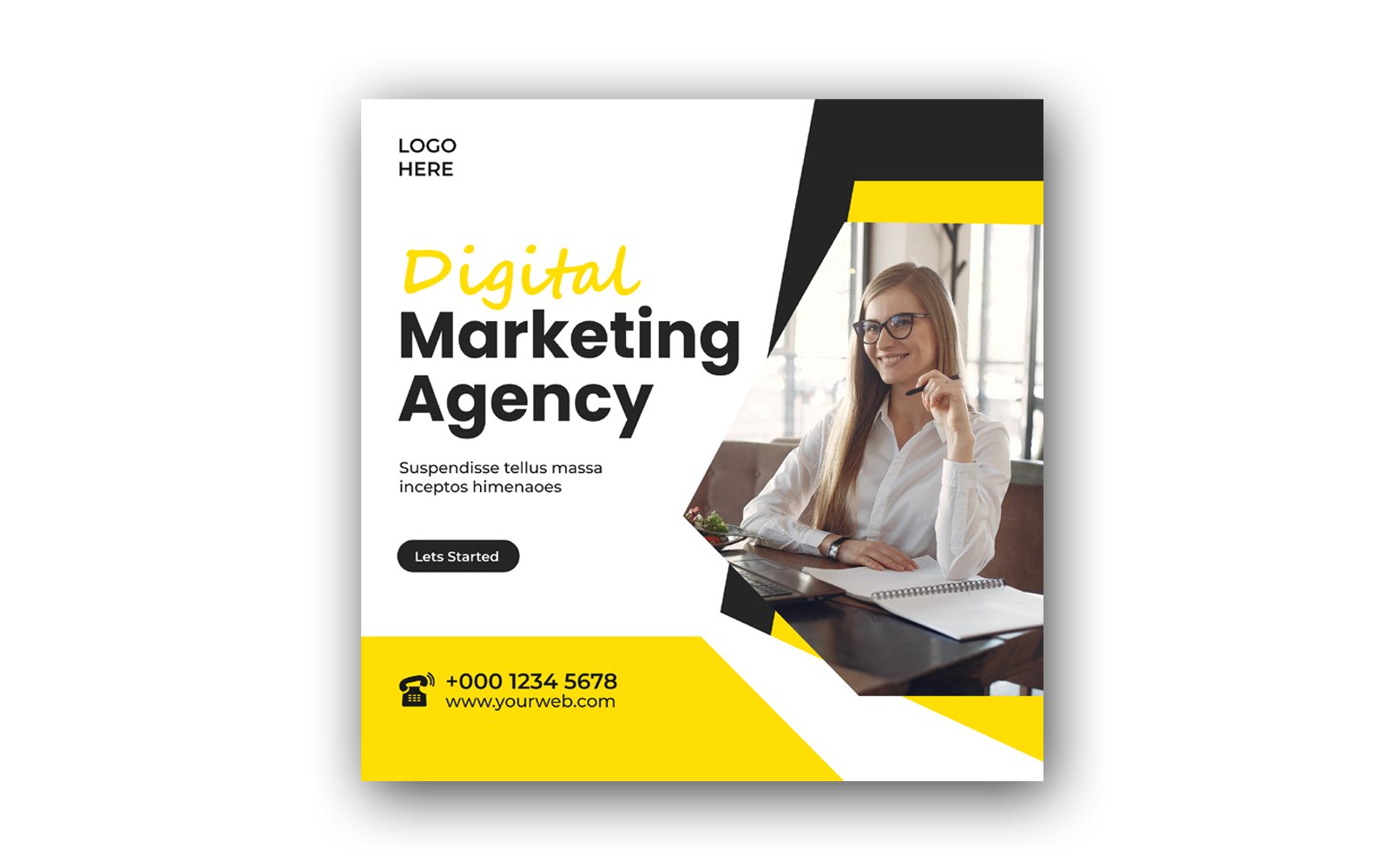 Template #216073 Bannerdigital Marketingfacebook Webdesign Template - Logo template Preview