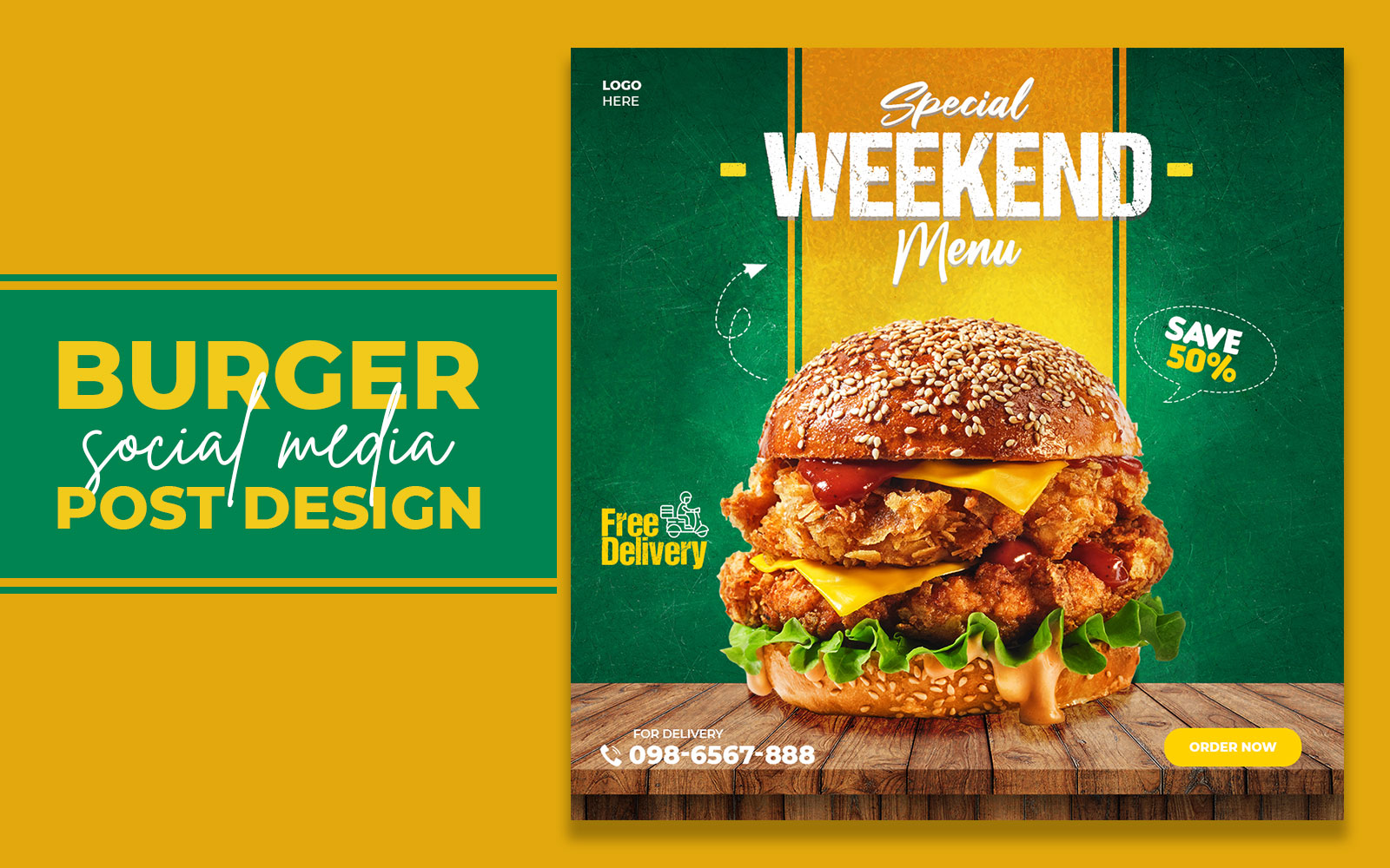 Template #216087 Mediafood Designburger Webdesign Template - Logo template Preview