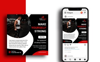 Make Yourself Strong Gym Social Media Post
