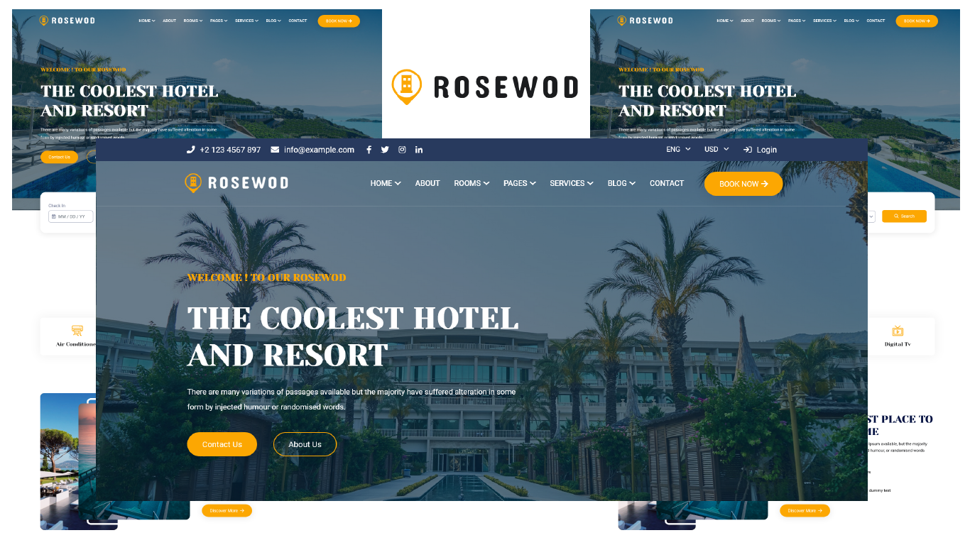 Rosewod - Hotel & Resort HTML5 Template