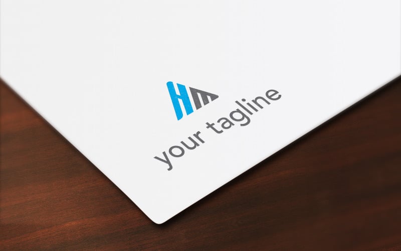 H M Creative Logo Design Logo Template