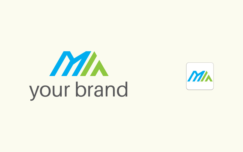 M F Creative Branding Logo Design Logo Template