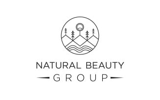 Natural Beauty Group Logo Template