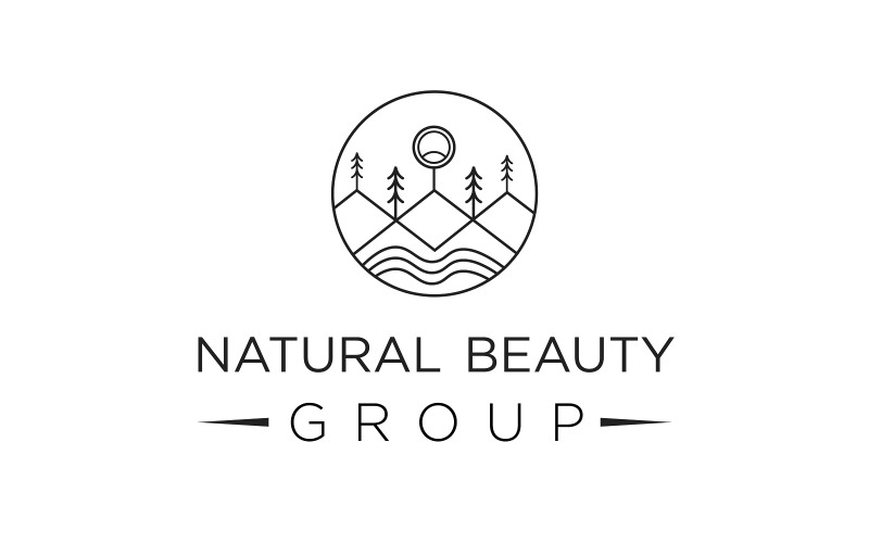 Natural Beauty Group Logo Template