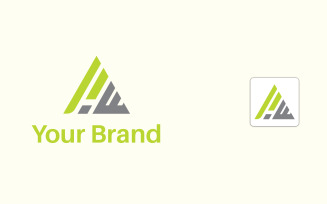 P E Creative Logo Design Template