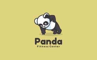 Panda Push up Simple Logo Style