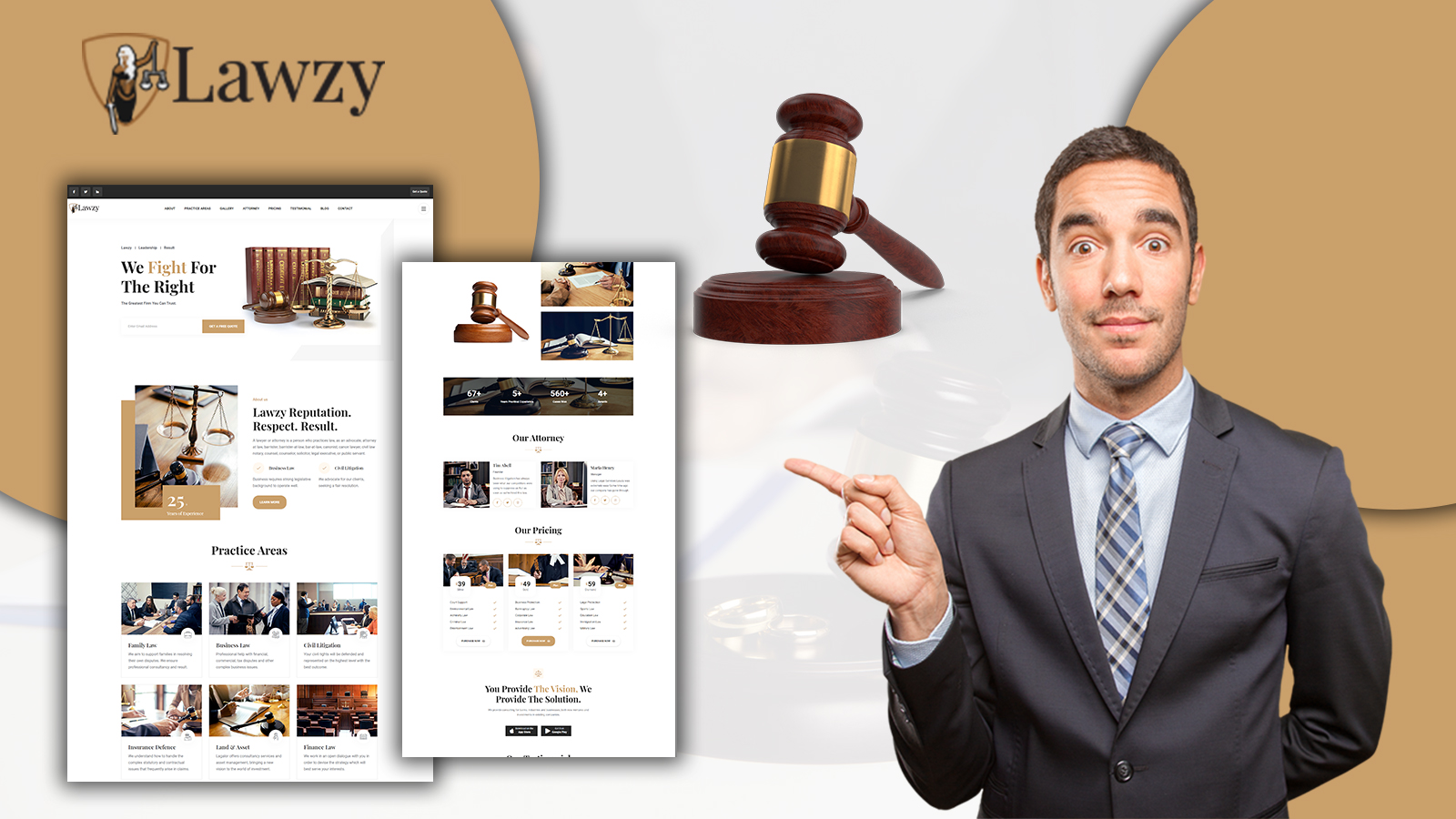 Powar-Lawzy Lawyers and Law Firm OnePage WordPress  Themes 216236