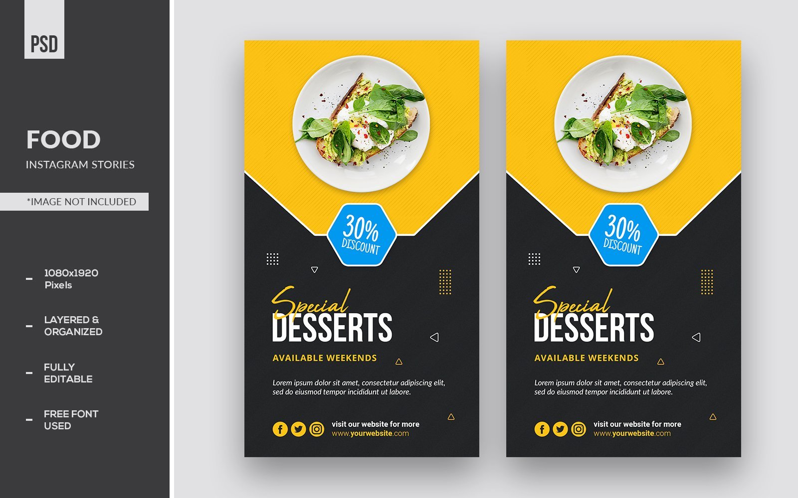 Template #216264 Restaurant Menu Webdesign Template - Logo template Preview