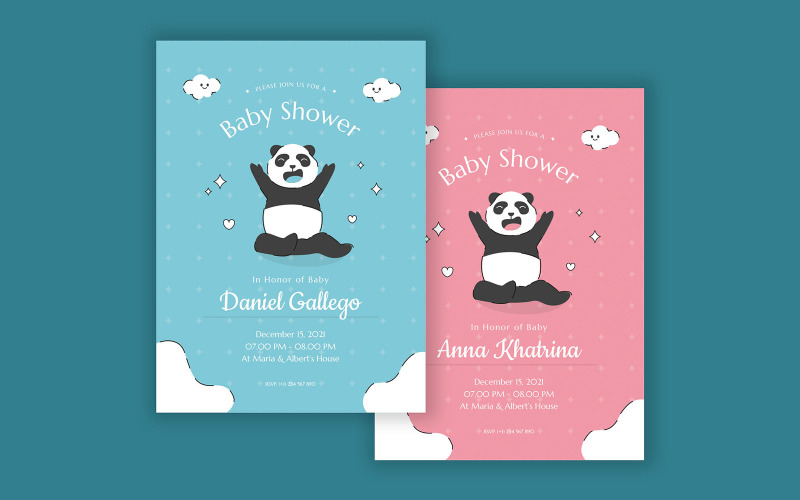 Baby Shower Invitation Template Corporate Identity