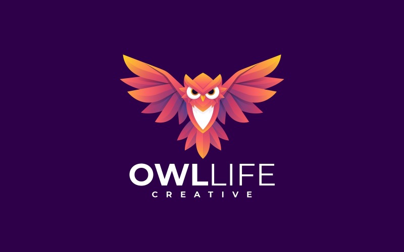 Owl Colorful Logo Template