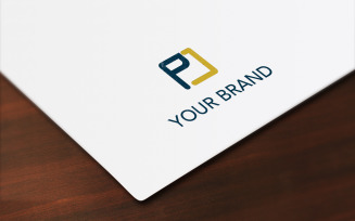 P j Creative Logo Design Template