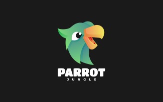 Parrot Gradient Color Logo Template