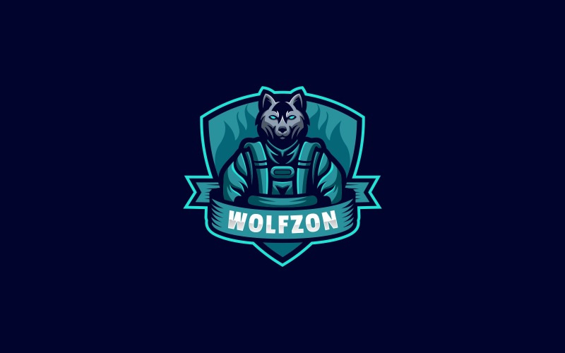 Wolf Sport and E Sports Logo Logo Template