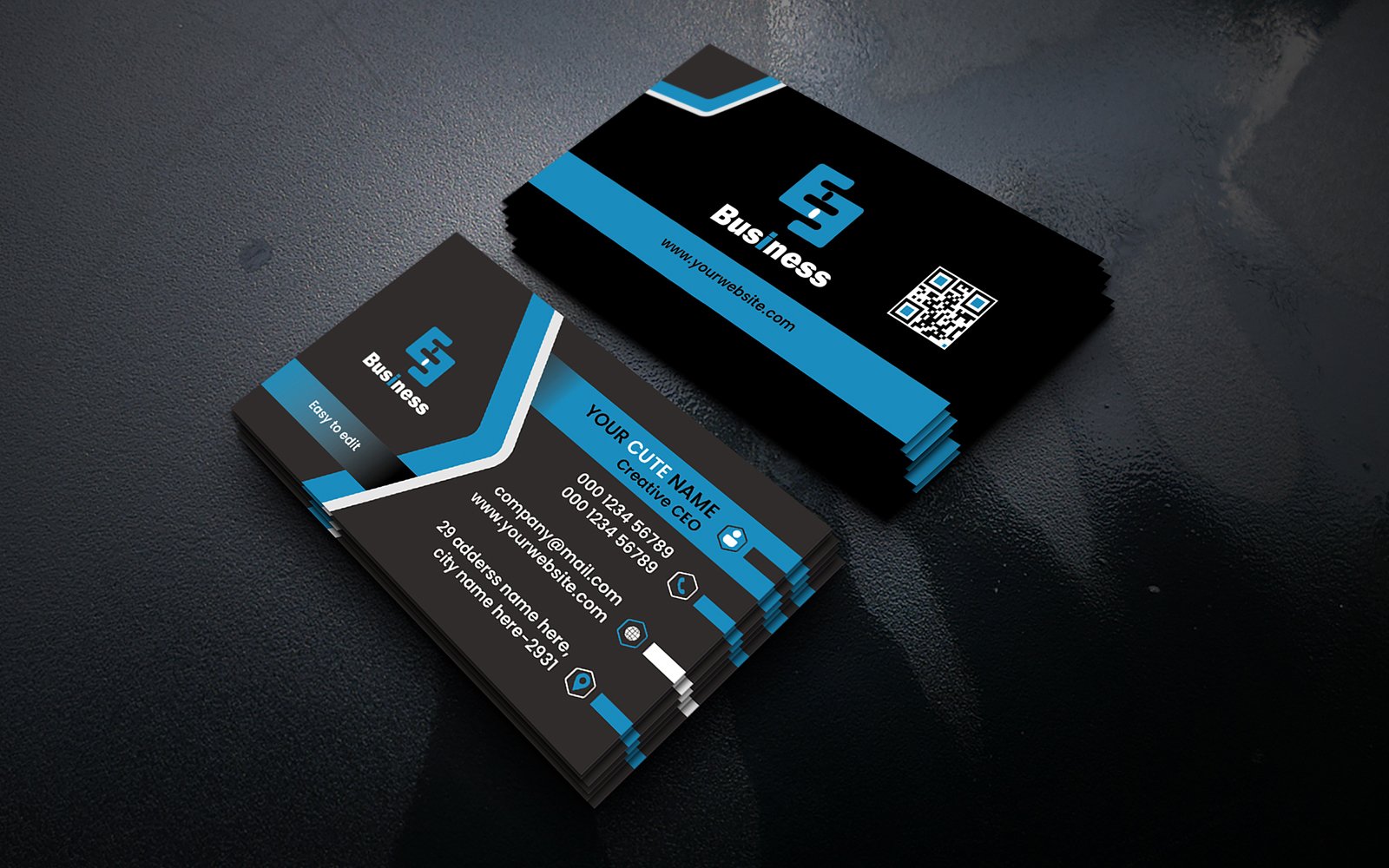 Template #216380 Card Creative Webdesign Template - Logo template Preview