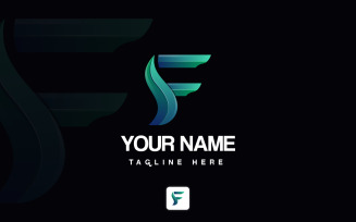 Abstract F Letter Logo Design or F Logo Concept