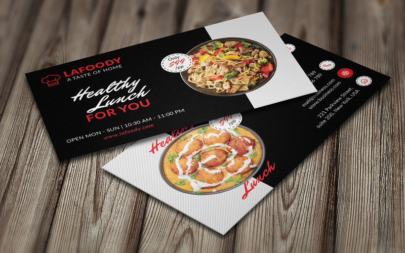 Lafoody - Restaurant Business Card Corporate Identity