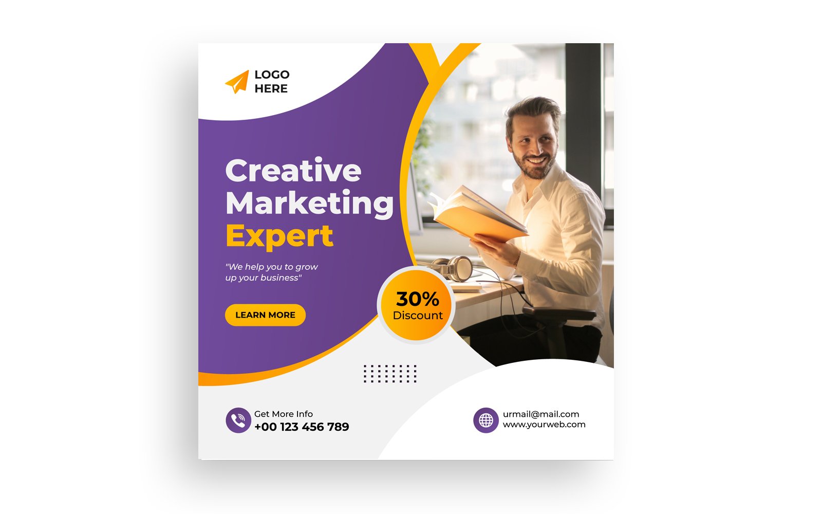 Template #216400 Bannerdigital Marketingflyerinstagram Webdesign Template - Logo template Preview