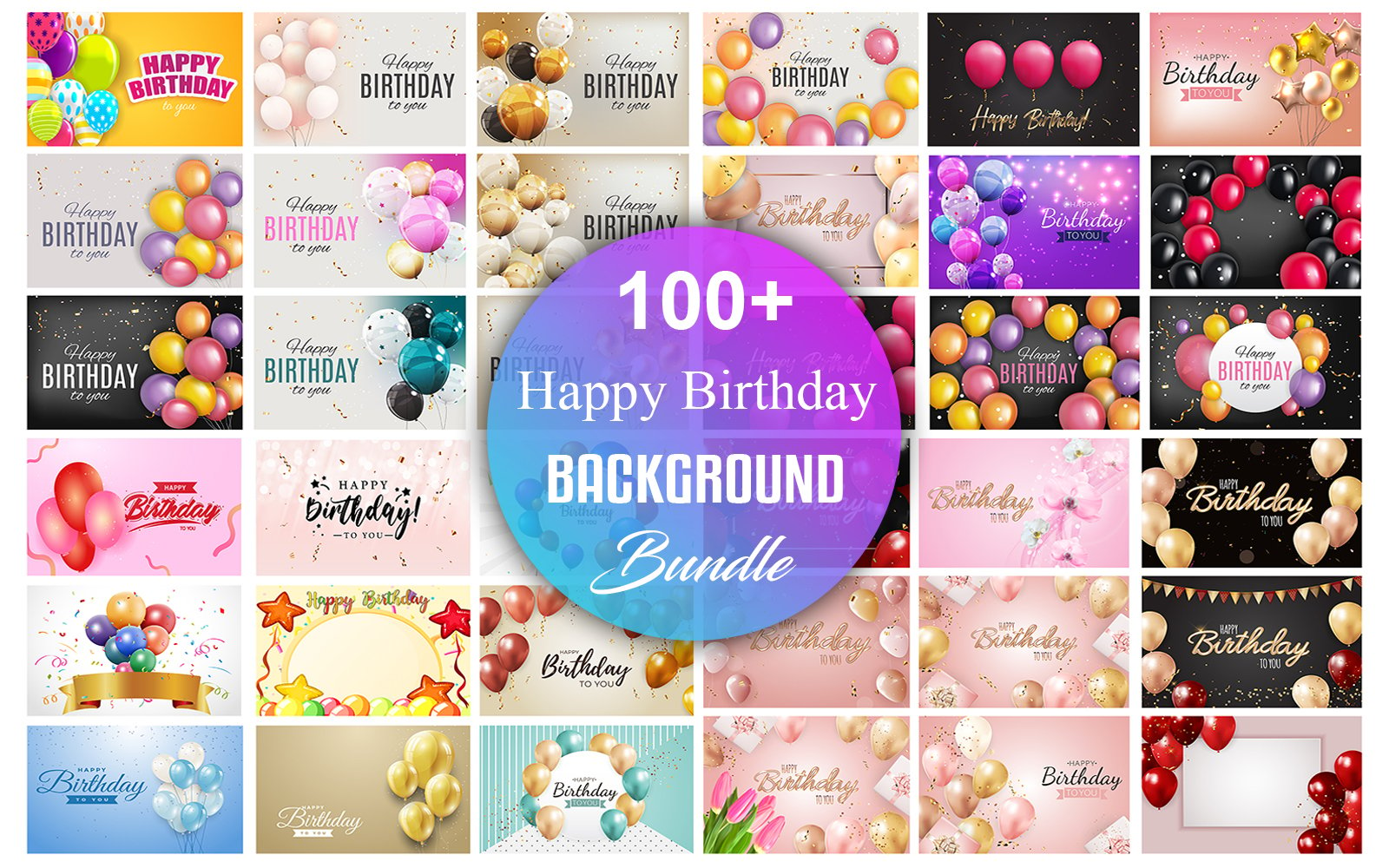 Kit Graphique #216406 Happy Birthday Divers Modles Web - Logo template Preview