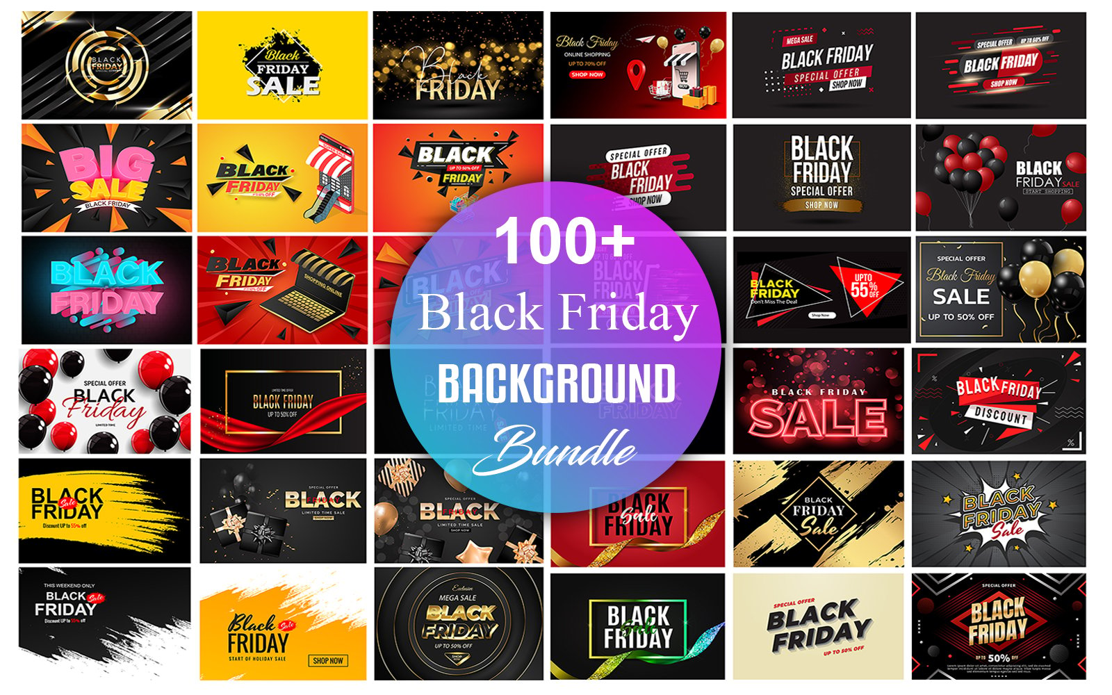 Kit Graphique #216407 Black Friday Divers Modles Web - Logo template Preview