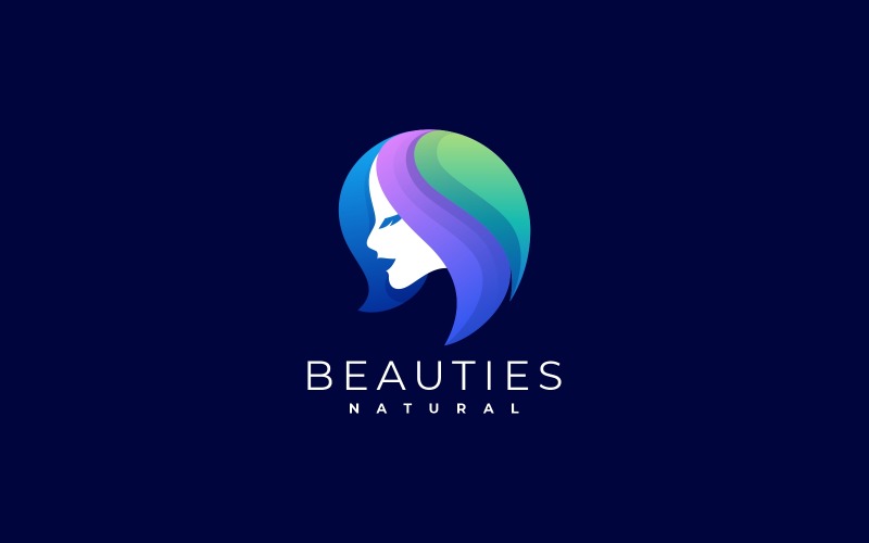 Beauty Gradient Colorful Logo Logo Template