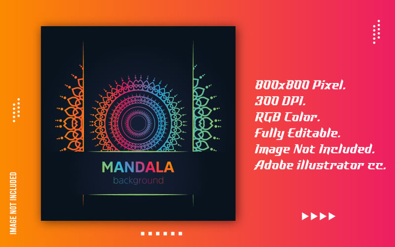 Creative Coloring Mandala Design Art Corporate Identity