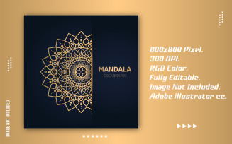 Creative Golden Luxury Mandala Design