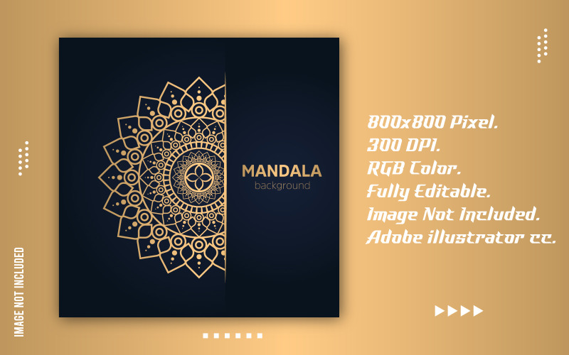 Creative Golden Luxury Mandala Design Corporate Identity