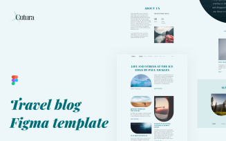 Cutura Blog Template Figma And Photoshop UI Elements