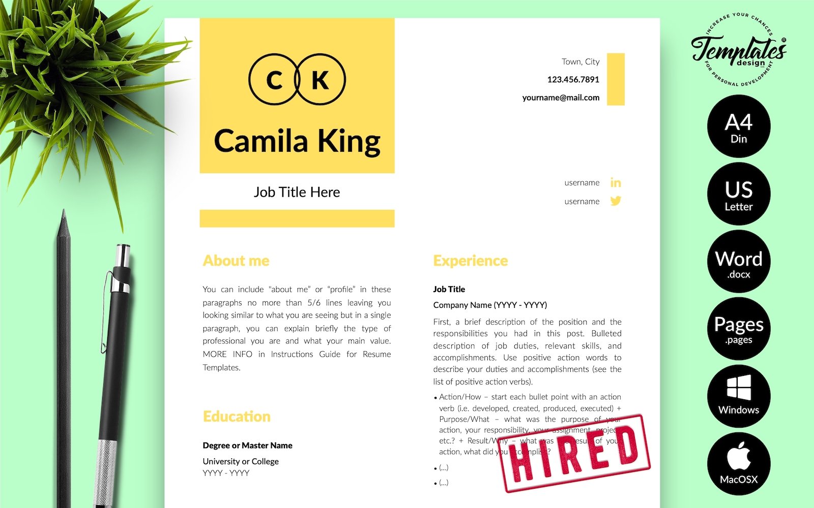 Kit Graphique #216556 Resume Design Divers Modles Web - Logo template Preview