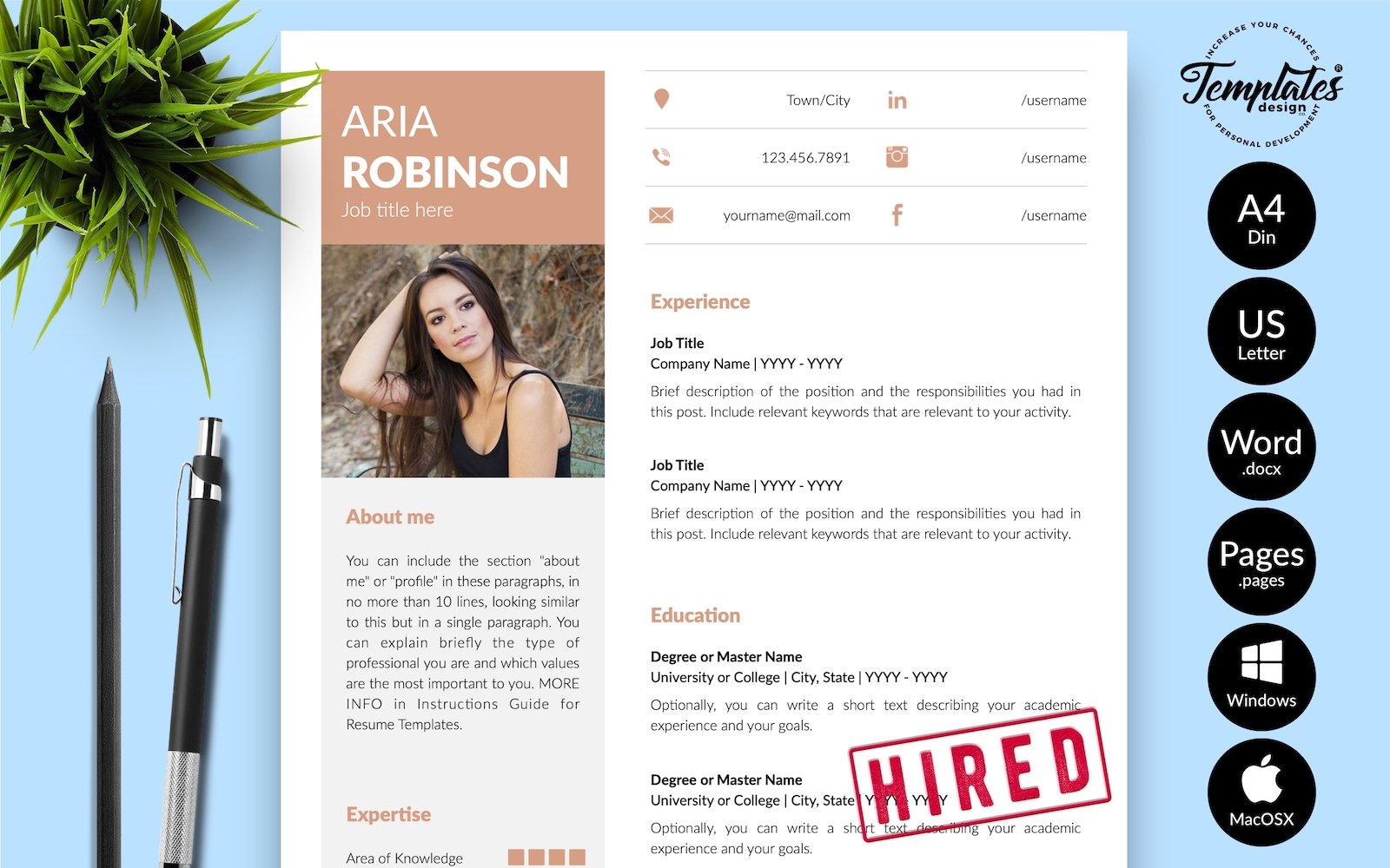 Kit Graphique #216558 Creative Resume Divers Modles Web - Logo template Preview