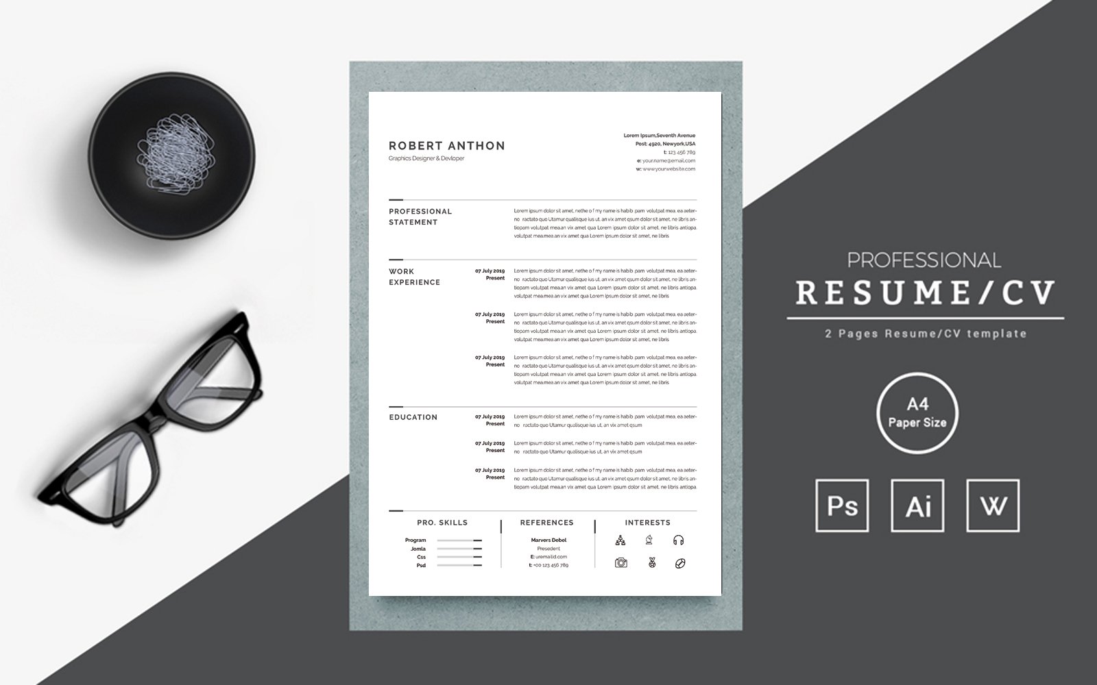 Kit Graphique #216573 Clean Cv Divers Modles Web - Logo template Preview