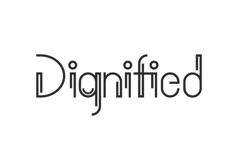Dignified Modern Display Font