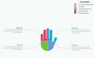 Hand Infographic Template
