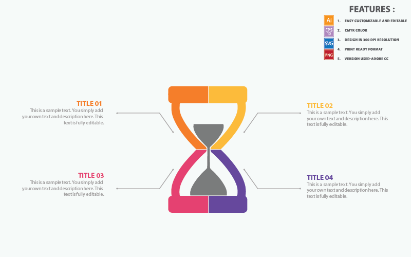 Hourglass Infographic Template Infographic Element