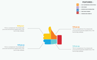 Thumbs Up Infographic Template