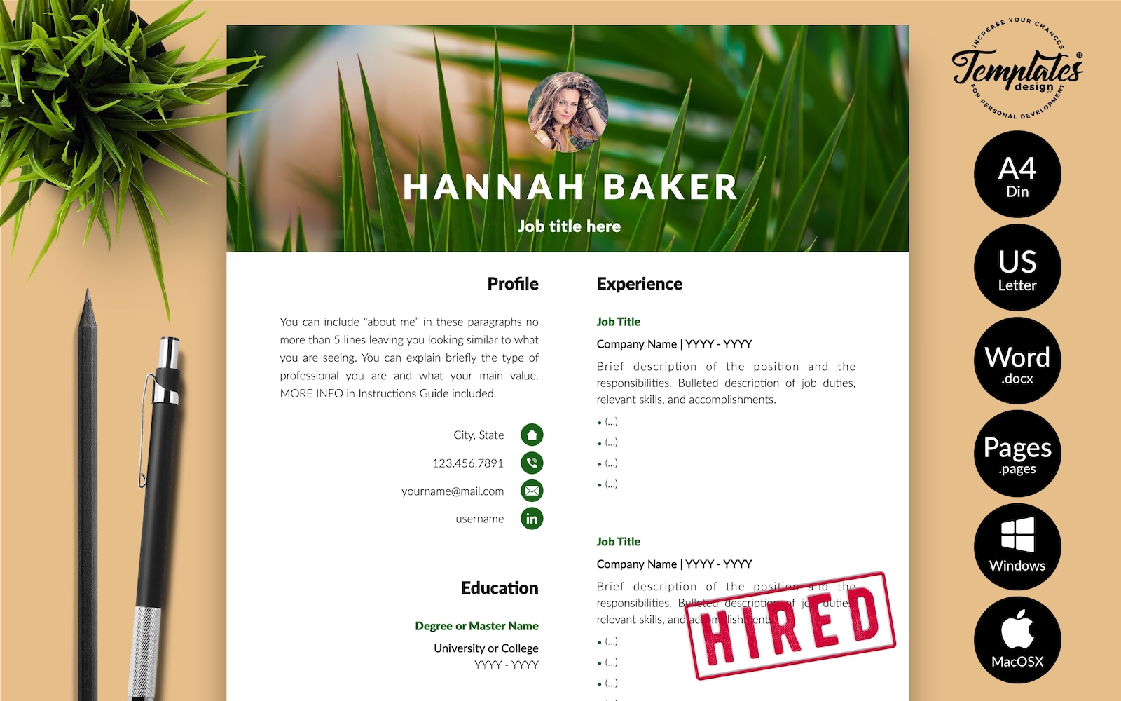 Template #216607 Cv Biologist Webdesign Template - Logo template Preview