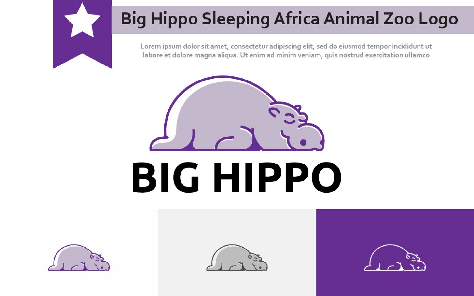 Template #216692 Big Hippo Webdesign Template - Logo template Preview