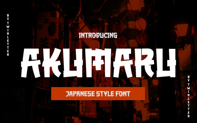 AKUMARU - Japanese style font Font