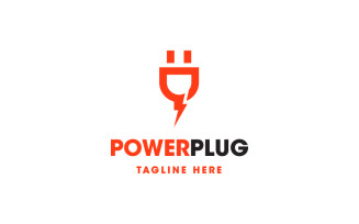 Electric Plug Logo Template