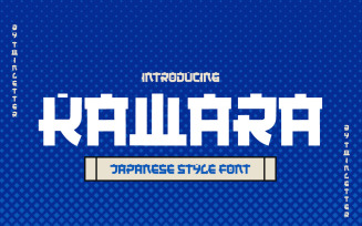 KAWARA - Japanese style font