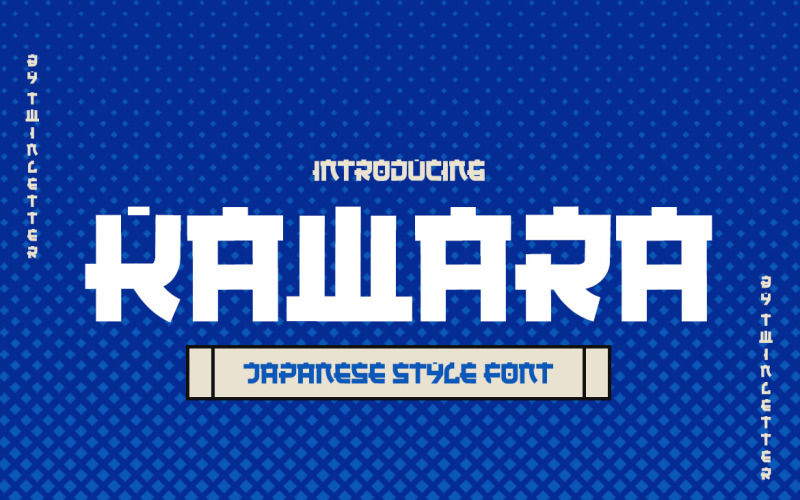 KAWARA - Japanese style font Font