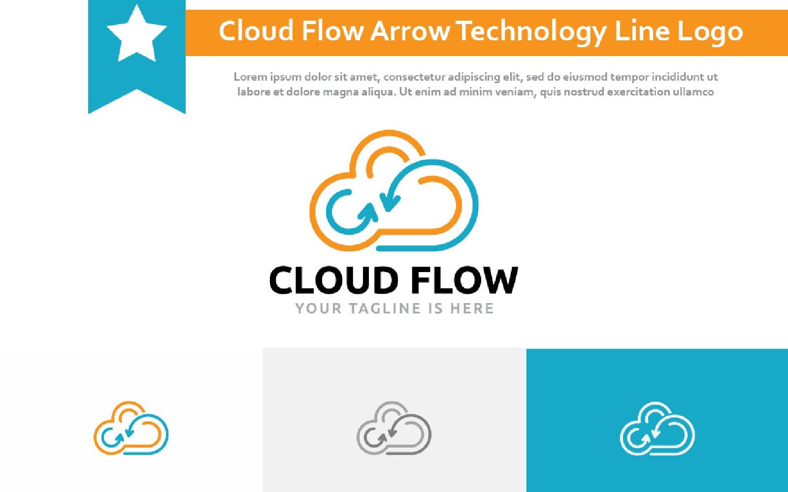 Kit Graphique #216793 Cloud Flow Divers Modles Web - Logo template Preview