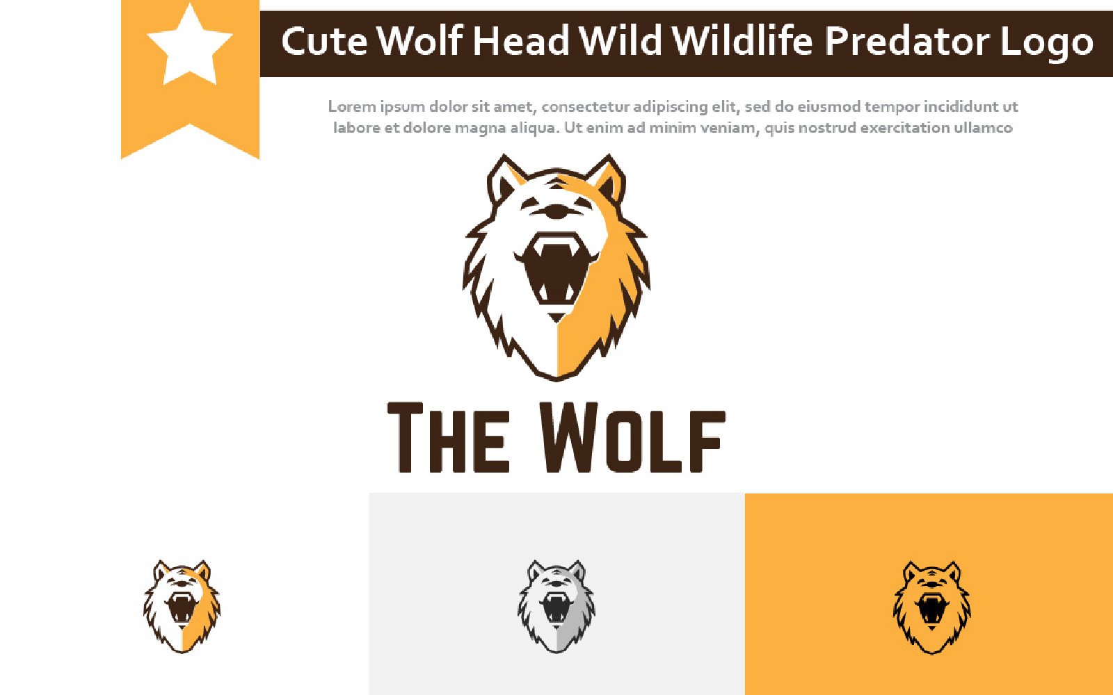 Kit Graphique #216797 Cute Wolf Divers Modles Web - Logo template Preview