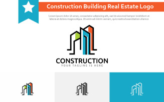 Construction Building Modern Colorful Abstract Real Estate Logo