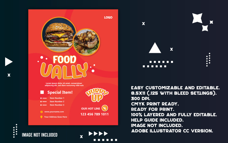 Creative Food House Flyer Template Corporate Identity