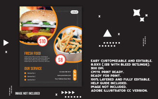 Creative Food Sale Promotional Flyer Template