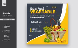 Weekend Special Vegetable Instagram Stories And Banner Ads