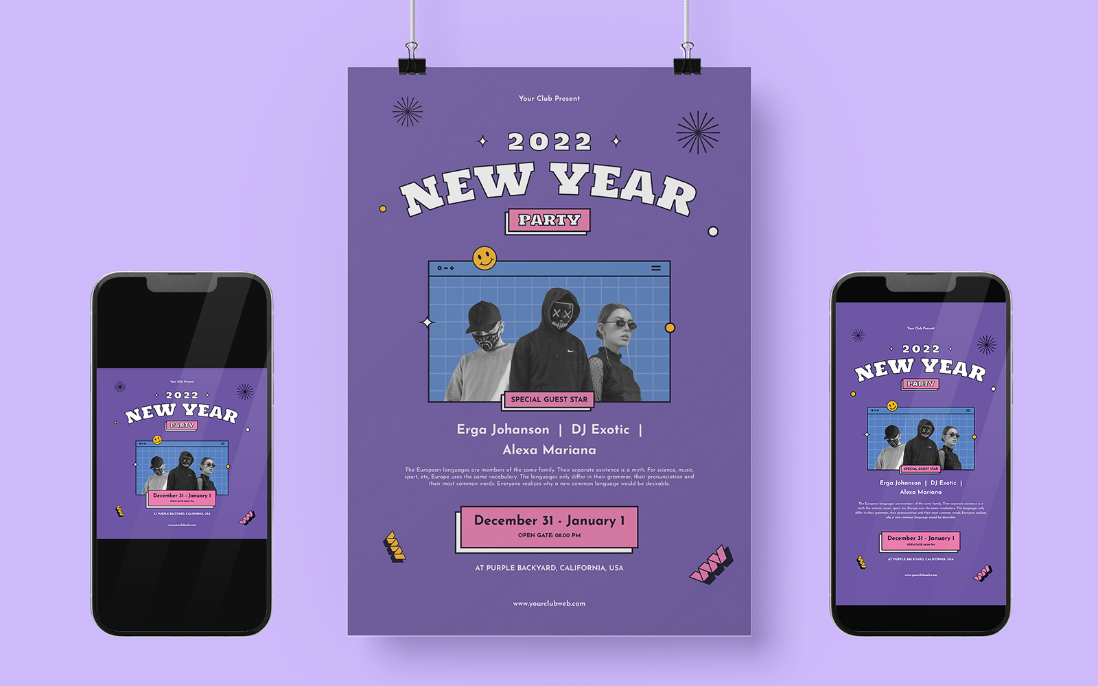 Kit Graphique #216819 New Years Divers Modles Web - Logo template Preview