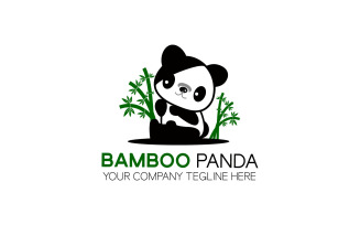 Bamboo Panda Logo Design Template